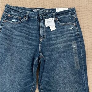 American Eagle Outfitters Women’s Dark Curvy Straight Jeans